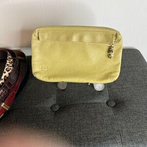 Vintage MGM Elegant Yellow Leather Clutch